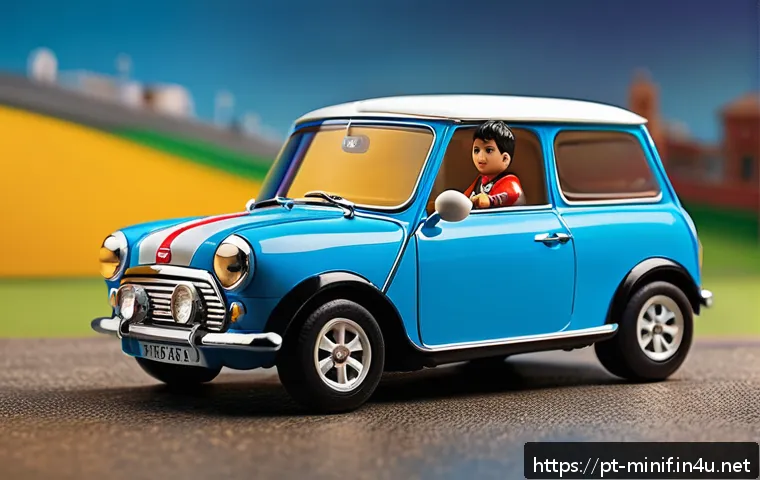 미니특공대 트랜스포머와의 차이 - A colorful and dynamic scene featuring compact, cartoon-style action figures from the Mini Força Esp...